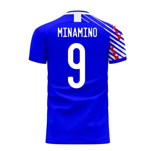Japan 2025-2026 Home Concept Football Kit (Libero) (MINAMINO 9)