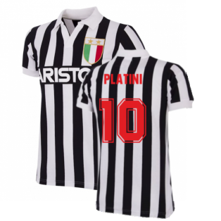 Juventus FC 1984 - 85 Retro Football Shirt (PLATINI 10)