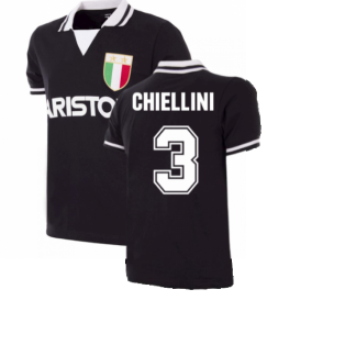 Juventus FC 1986 - 87 Away Retro Football Shirt (CHIELLINI 3)