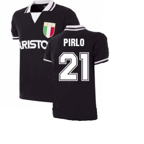 Juventus FC 1986 - 87 Away Retro Football Shirt (PIRLO 21)
