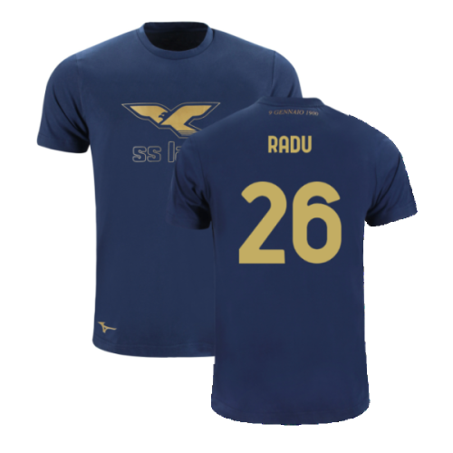 Lazio 125th Anniversary Cotton Tee (Navy) (Radu 26)