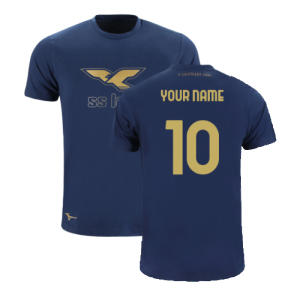 Lazio 125th Anniversary Cotton Tee (Navy)