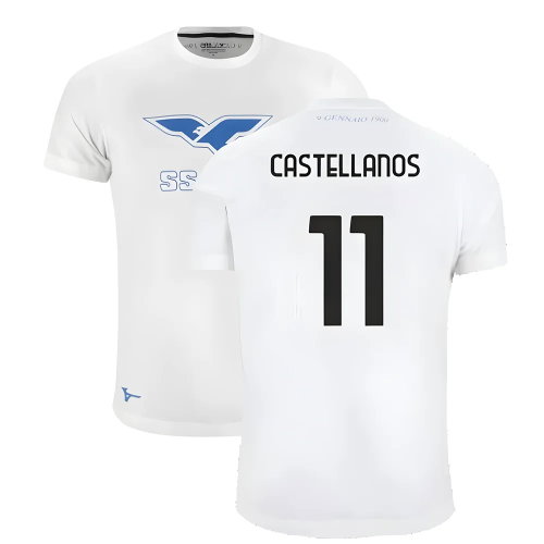 Lazio 125th Anniversary Cotton Tee (White) (Castellanos 11)