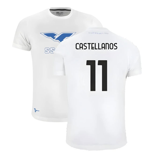 Lazio 125th Anniversary Cotton Tee (White) (Castellanos 11)
