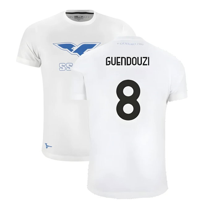 Lazio 125th Anniversary Cotton Tee (White) (Guendouzi 8)