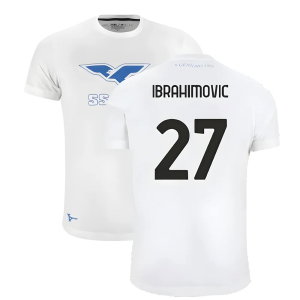 Lazio 125th Anniversary Cotton Tee (White) (Ibrahimovic 27)