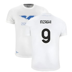 Lazio 125th Anniversary Cotton Tee (White) (Inzaghi 9)