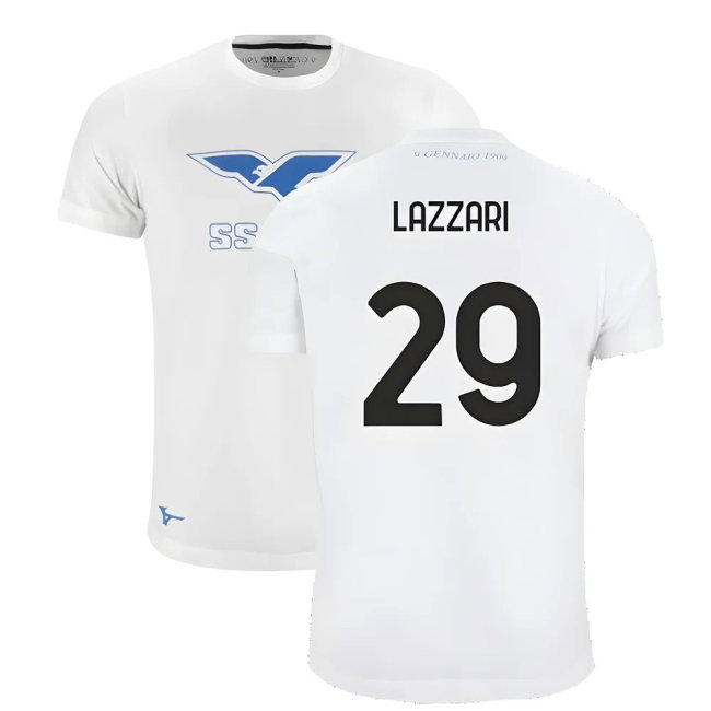 Lazio 125th Anniversary Cotton Tee (White) (Lazzari 29)