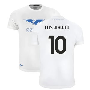 Lazio 125th Anniversary Cotton Tee (White) (Luis Alberto 10)