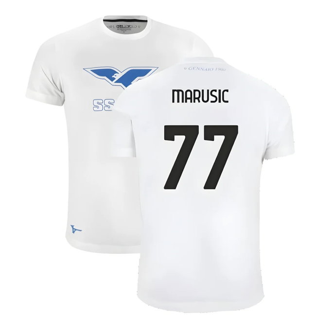 Lazio 125th Anniversary Cotton Tee (White) (Marusic 77)