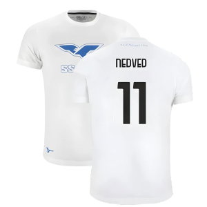 Lazio 125th Anniversary Cotton Tee (White) (Nedved 11)