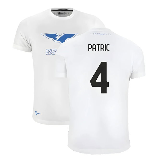 Lazio 125th Anniversary Cotton Tee (White) (Patric 4)
