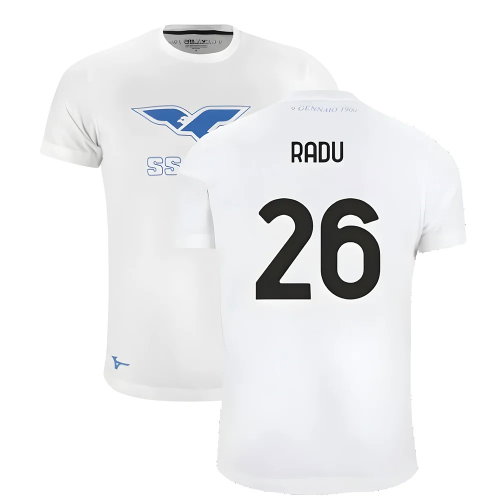Lazio 125th Anniversary Cotton Tee (White) (Radu 26)