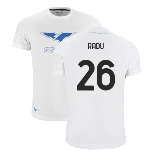 Lazio 125th Anniversary Cotton Tee (White) (Radu 26)