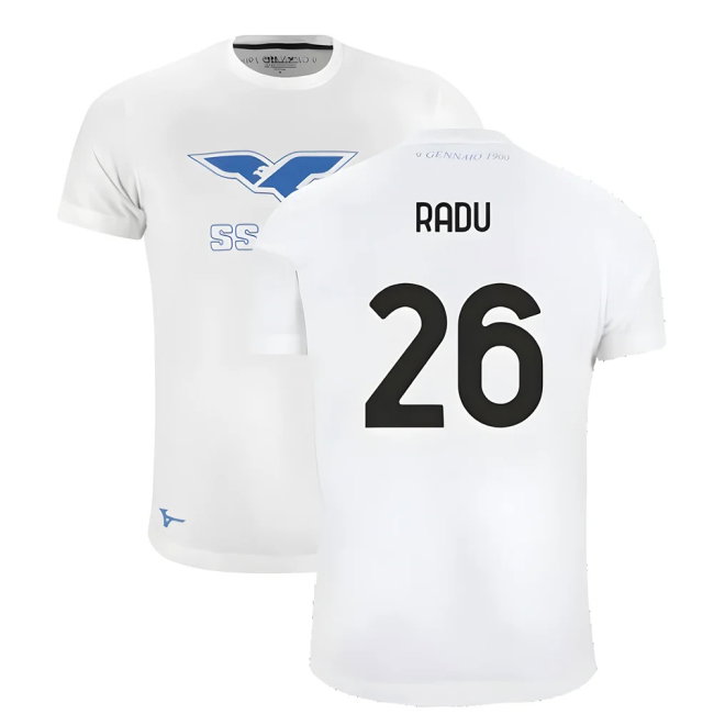 Lazio 125th Anniversary Cotton Tee (White) (Radu 26)