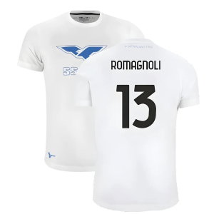 Lazio 125th Anniversary Cotton Tee (White) (Romagnoli 13)