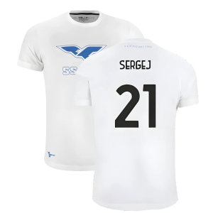 Lazio 125th Anniversary Cotton Tee (White) (Sergej 21)