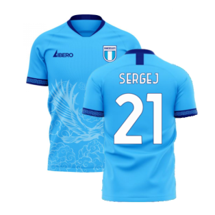 Lazio 2023-2024 Home Concept Football Kit (Libero) (SERGEJ 21)