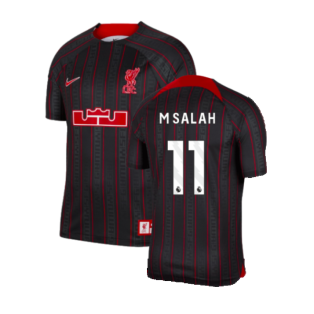 LeBron x Liverpool Football Shirt (Black) (M Salah 11)
