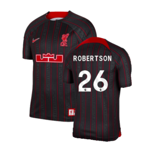 LeBron x Liverpool Football Shirt (Black) (Robertson 26)