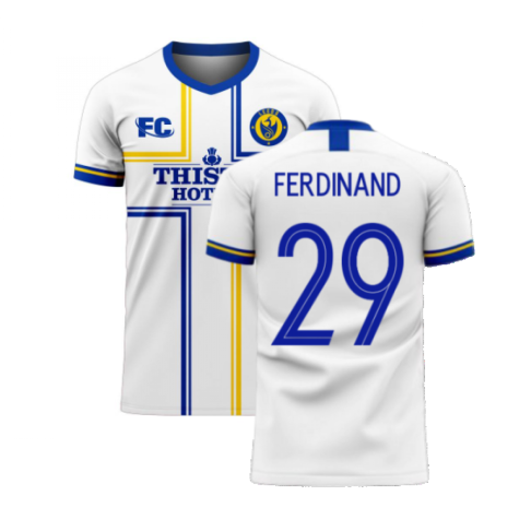 Leeds 2020-2021 Home Concept Football Kit (Fans Culture) (FERDINAND 29)