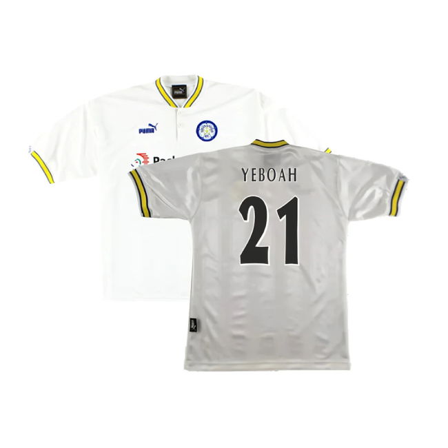 Leeds United 1996-98 Home Shirt (L) (Mint) (Yeboah 21)