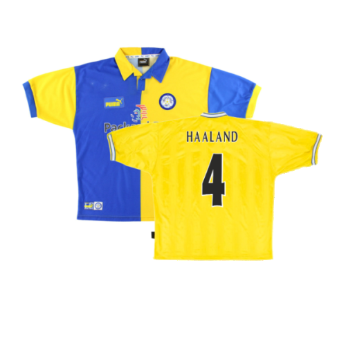 Leeds United 1997-99 Away Shirt (L) (Very Good) (Haaland 4)  Leeds United 1997-99 Away Shirt (L) (Very Good) (Haaland 4)