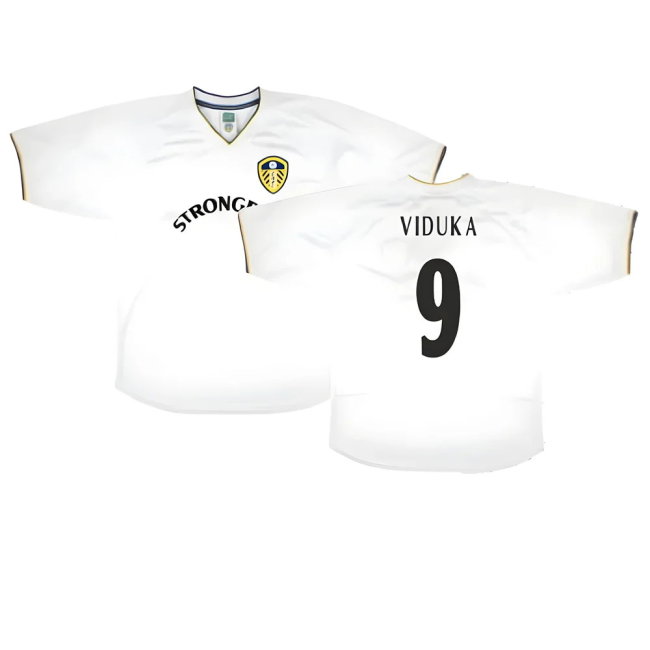 Leeds United 2001 Retro Football Shirt (Viduka 9)