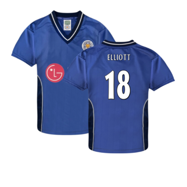 Leicester City 2002 Home Retro Shirt (Elliott 18)