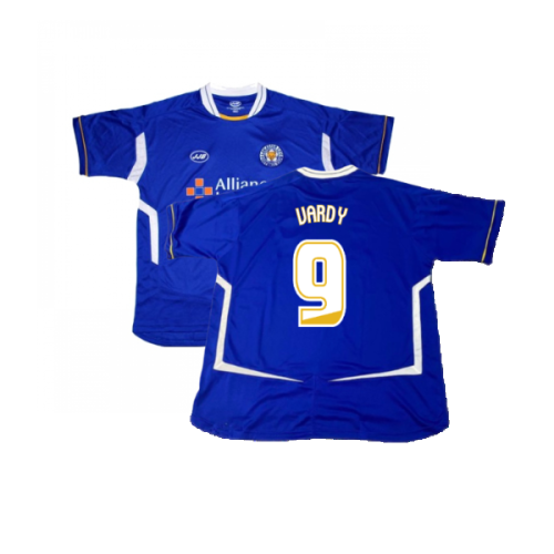 Leicester City 2005-06 Home Shirt ((Good) XXL) (Vardy 9)