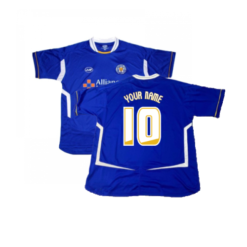 Leicester City 2005-06 Home Shirt ((Good) XXL) (Your Name)