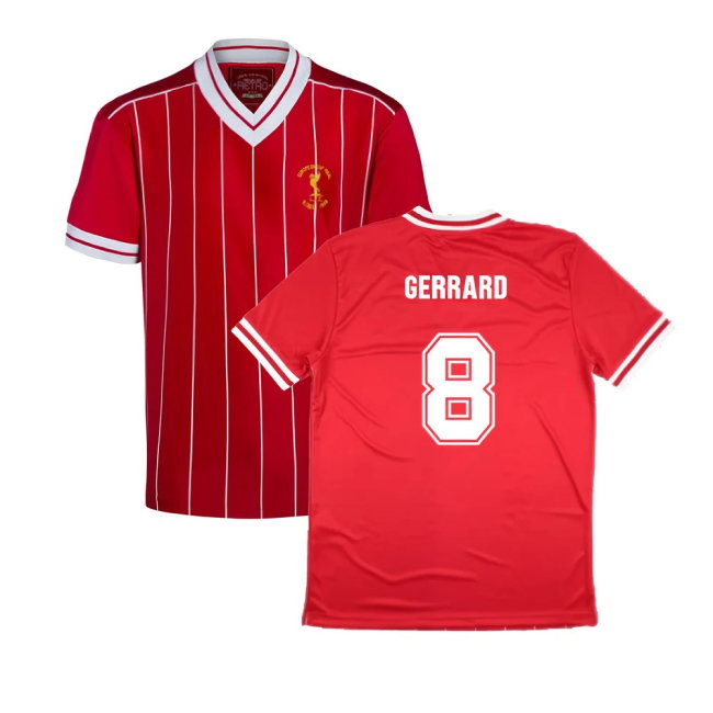 Liverpool 1984 Rome Retro Football Shirt (GERRARD 8)