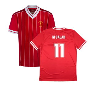 Liverpool 1984 Rome Retro Football Shirt (M SALAH 11)