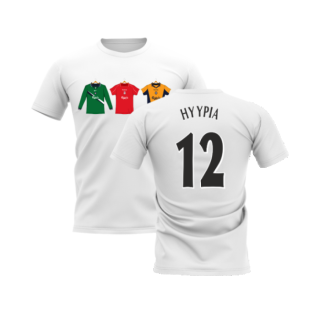Liverpool 2000-2001 Retro Shirt T-shirt (White) (HYYPIA 12)