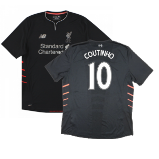 Liverpool 2016-17 Away Shirt ((Excellent) XXL) (Coutinho 10)