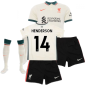 Liverpool 2021-2022 Away Little Boys Mini Kit (HENDERSON 14)