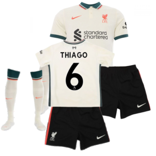 Liverpool 2021-2022 Away Little Boys Mini Kit (THIAGO 6)