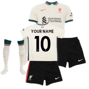 Liverpool 2021-2022 Away Little Boys Mini Kit (Your Name)