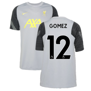 Liverpool 2021-2022 CL Training Shirt (Wolf Grey) - Kids (GOMEZ 12)