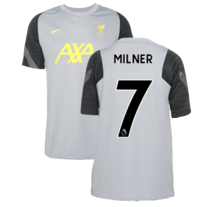 Liverpool 2021-2022 CL Training Shirt (Wolf Grey) - Kids (MILNER 7)