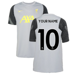 Liverpool 2021-2022 CL Training Shirt (Wolf Grey) - Kids