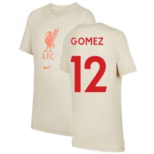 Liverpool 2021-2022 Evergreen Crest Tee (Fossil) - Kids (GOMEZ 12)