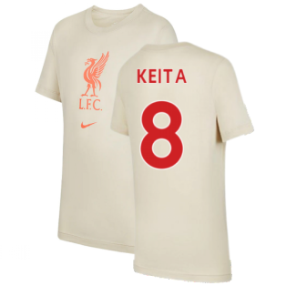 Liverpool 2021-2022 Evergreen Crest Tee (Fossil) - Kids (KEITA 8)