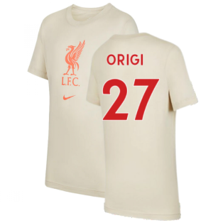 Liverpool 2021-2022 Evergreen Crest Tee (Fossil) - Kids (ORIGI 27)