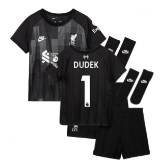 Liverpool 2021-2022 Goalkeeper Baby Kit (Black) (Dudek 1)