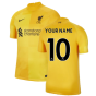 Liverpool 2021-2022 Home Goalkeeper Shirt (University Gold) - Kids (Your Name)