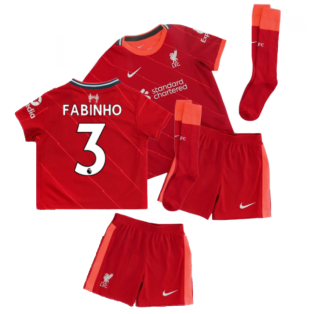 Liverpool 2021-2022 Home Little Boys Mini Kit (FABINHO 3)