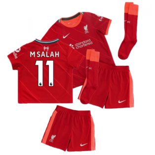 GamesDur Liverpool Mo Salah #11 Home Red Kids Soccer Jersey Set Shirt Short Socks Youth Sizes 