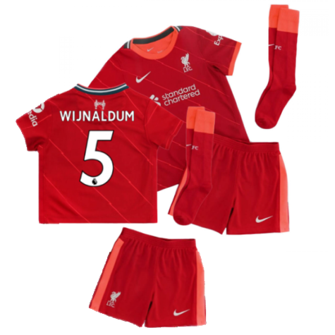 Liverpool 2021-2022 Home Little Boys Mini Kit (WIJNALDUM 5)
