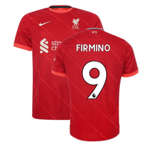 Liverpool 2021-2022 Home Shirt (Kids) (FIRMINO 9)